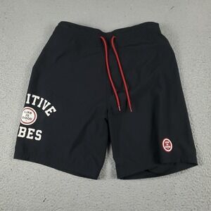 Life Is Good Shorts Mens Small Black Tropical Beach Board Swim Trunks